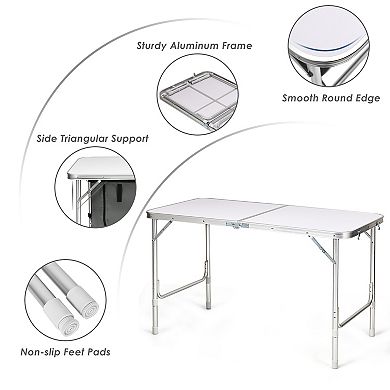 Height Adjustable Folding Camping  Table