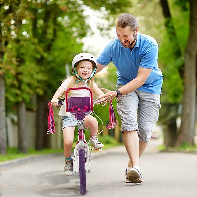 Kids Bike with Doll Seat and Removable Training Wheels