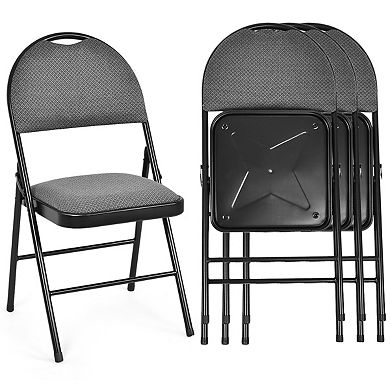 Padded Folding Office Chairs with Backrest