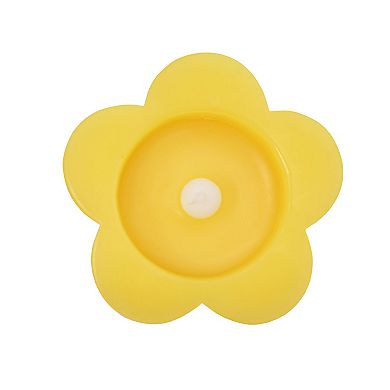 Sonoma Goods For Life Short Yellow Flower LED Candle