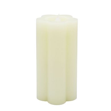 Sonoma Goods For Life Tall White Flower LED Candle 