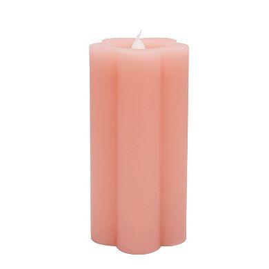 Sonoma Goods For Life Tall Pink Flower LED Candle