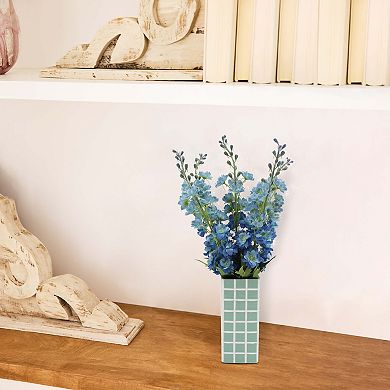 Sonoma Goods For Life Delphinium in Ceramic Vase Floor Decor