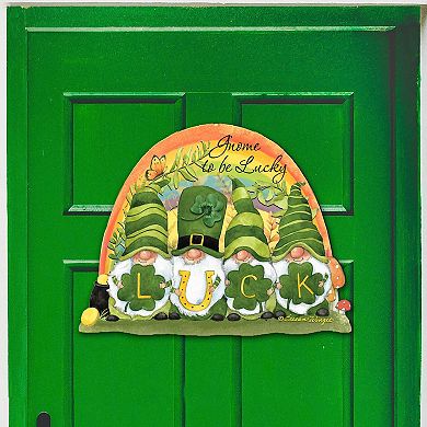 St. Patrick's Gnomes Holiday Door Decor by Susan Winget - Celtic Decor