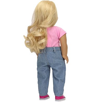 Sophia's   Doll  High Waist Retro Denim Jeans