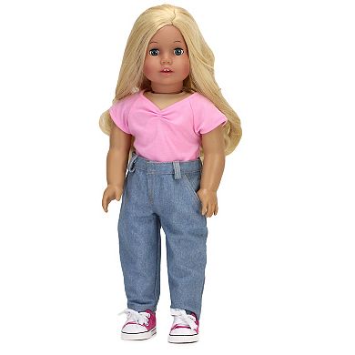 Sophia's   Doll  High Waist Retro Denim Jeans