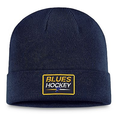 Men's Fanatics Branded  Navy St. Louis Blues Authentic Pro Cuffed Knit Hat