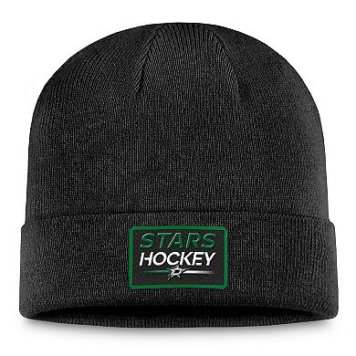 Men's Fanatics Branded  Black Dallas Stars Authentic Pro Cuffed Knit Hat