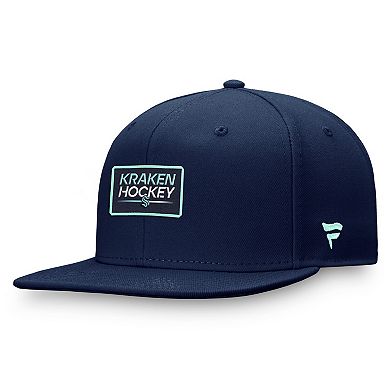 Men's Fanatics Branded  Deep Sea Blue Seattle Kraken Authentic Pro Prime Snapback Hat