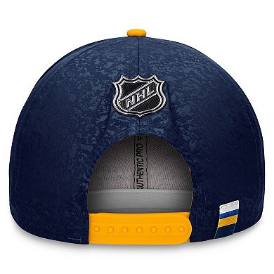 Men's Fanatics Branded  Navy/Gold St. Louis Blues Authentic Pro Rink Two-Tone Snapback Hat