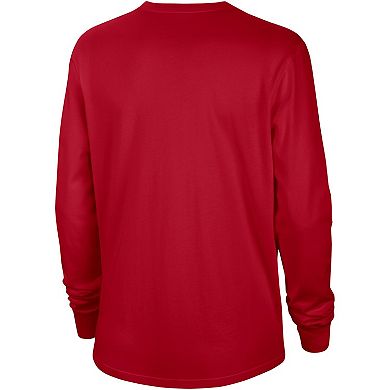 Women's Nike Scarlet Ohio State Buckeyes Vintage Long Sleeve T-Shirt
