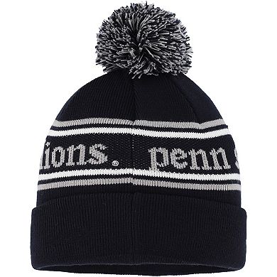 Youth New Era Navy Penn State Nittany Lions Marquee Cuffed Knit Hat with Pom