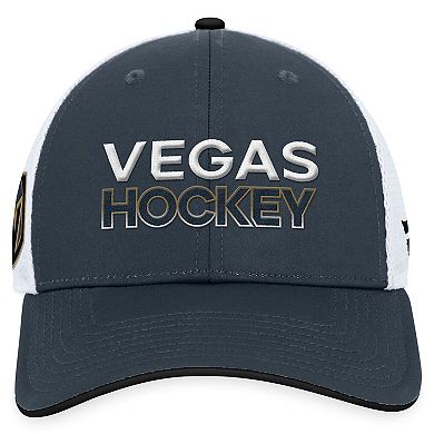 Men's Fanatics Branded Charcoal Vegas Golden Knights Authentic Pro Rink Trucker Adjustable Hat