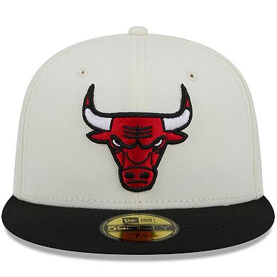 Men's New Era x Staple  Cream/Black Chicago Bulls NBA x Staple Two-Tone 59FIFTY Fitted Hat