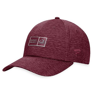 Men's Fanatics Branded  Burgundy Colorado Avalanche Authentic Pro Road Adjustable Hat