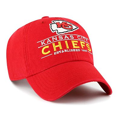 Men's '47  Red Kansas City Chiefs Vernon Clean Up Adjustable Hat