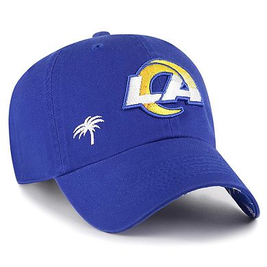 Women's '47  Royal Los Angeles Rams Confetti Icon Clean Up Adjustable Hat