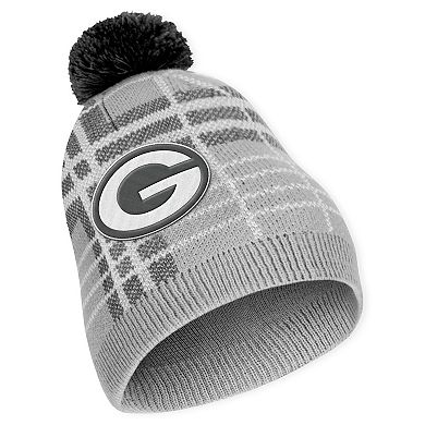 Women's WEAR by Erin Andrews Green Bay Packers Plaid Knit Hat with Pom & Scarf Set