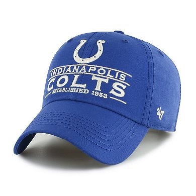 Men's '47  Royal Indianapolis Colts Vernon Clean Up Adjustable Hat
