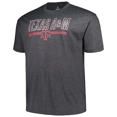 Men's Profile Heather Charcoal Texas A&M Aggies Big & Tall Team T-Shirt