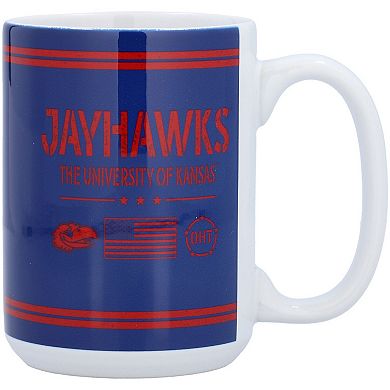 Kansas Jayhawks 15oz. OHT Military Appreciation Mug
