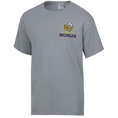Men's Comfort Wash Graphite Michigan Wolverines Vintage Logo T-Shirt