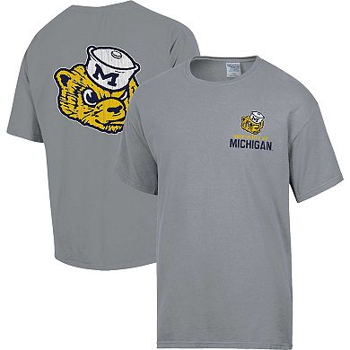Men's Comfort Wash Graphite Michigan Wolverines Vintage Logo T-Shirt