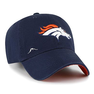 Women's '47  Navy Denver Broncos Confetti Icon Clean Up Adjustable Hat