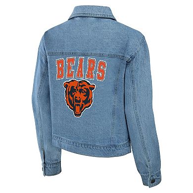 Women's WEAR by Erin Andrews Chicago Bears Full-Snap Denim Jacket