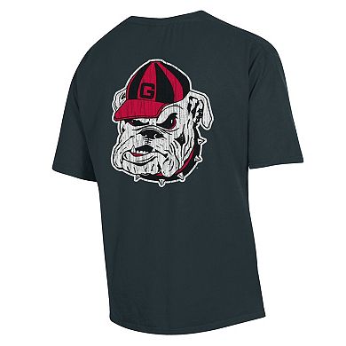 Men's Comfort Wash Charcoal Georgia Bulldogs Vintage Logo T-Shirt