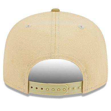 Men's New Era Khaki/Tan Philadelphia 76ers Green Collection Repreve 9FIFTY Snapback Hat