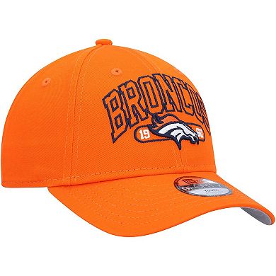 Youth New Era Orange Denver Broncos Outline 9FORTY Adjustable Hat