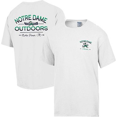 Men's Comfort Wash White Notre Dame Fighting Irish Great Outdoors T-Shirt
