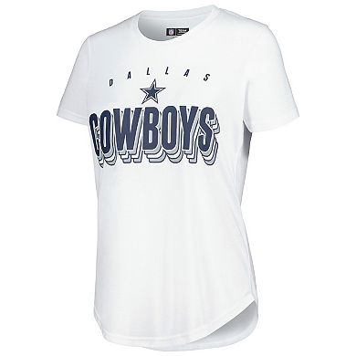 Women's Concepts Sport White/Charcoal Dallas Cowboys Sonata T-Shirt & Leggings Set