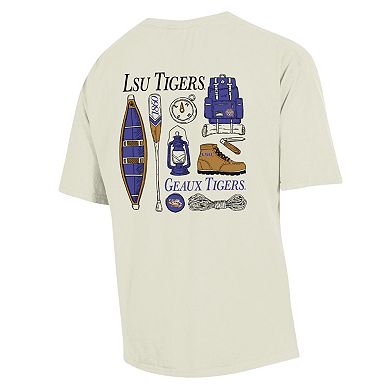 Men's Comfort Wash Cream LSU Tigers Camping Trip T-Shirt
