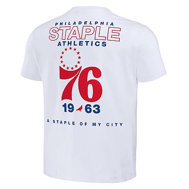 Men's NBA x Staple White Philadelphia 76ers Home Team T-Shirt