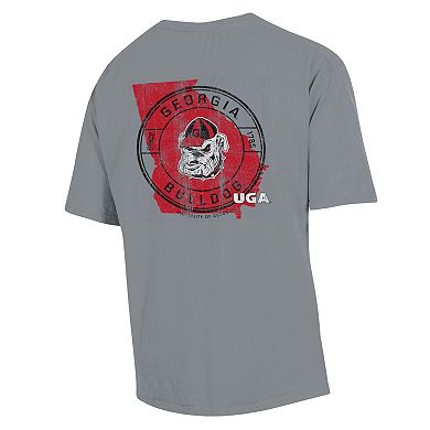 Men's Comfort Wash  Graphite Georgia Bulldogs STATEment T-Shirt