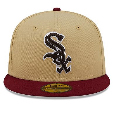 Men's New Era Vegas Gold Chicago White Sox/Cardinal 59FIFTY Fitted Hat