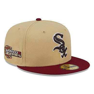 Men's New Era Vegas Gold Chicago White Sox/Cardinal 59FIFTY Fitted Hat