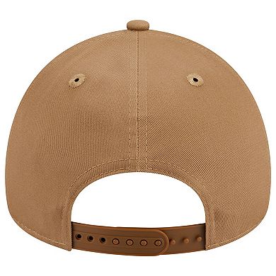 Men's New Era Khaki Boston Red Sox A-Frame 9FORTY Adjustable Hat