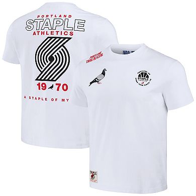 Men's NBA x Staple White Portland Trail Blazers Home Team T-Shirt