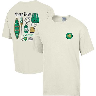 Men's Comfort Wash Cream Notre Dame Fighting Irish Camping Trip T-Shirt