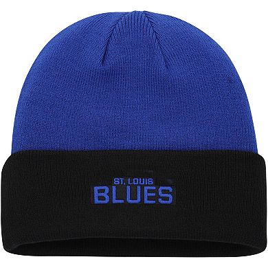 Youth Blue/Black St. Louis Blues Logo Outline Cuffed Knit Hat