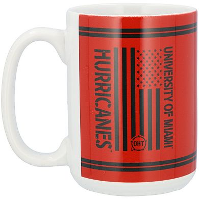 Miami Hurricanes 15oz. OHT Military Appreciation Mug