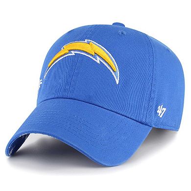 Women's '47  Powder Blue Los Angeles Chargers Confetti Icon Clean Up Adjustable Hat