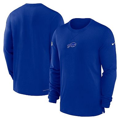 Men's Nike Royal Buffalo Bills 2023 Sideline Performance Long Sleeve T-Shirt