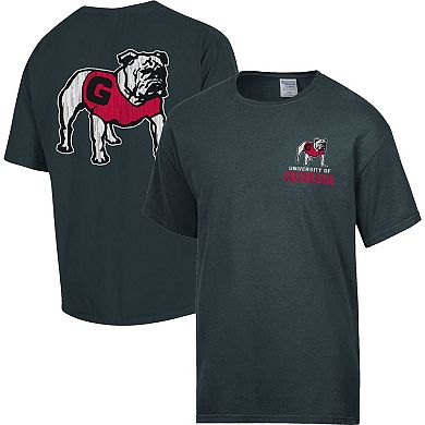 Men's Comfort Wash Charcoal Georgia Bulldogs Vintage Logo T-Shirt