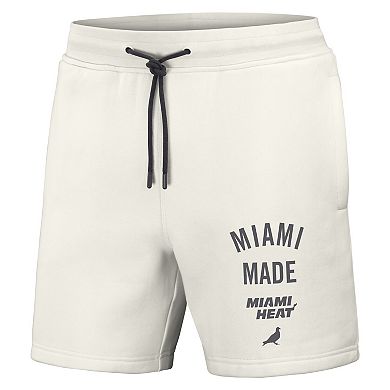 Men's NBA x Staple Cream Miami Heat Heavyweight Fleece Shorts