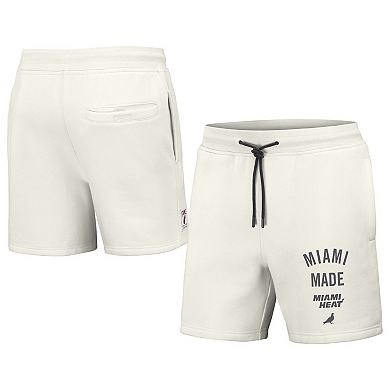 Men's NBA x Staple Cream Miami Heat Heavyweight Fleece Shorts