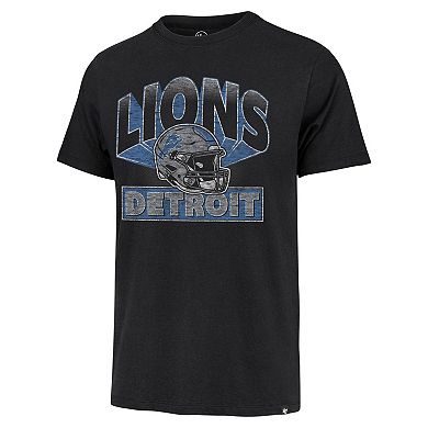 Men's '47 Black Detroit Lions Amplify Franklin T-Shirt